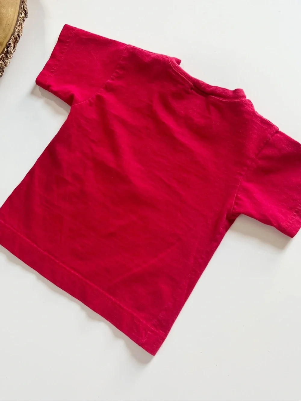 Vintage Oshkosh Red Baseball Tee | USA Made | Size 12m